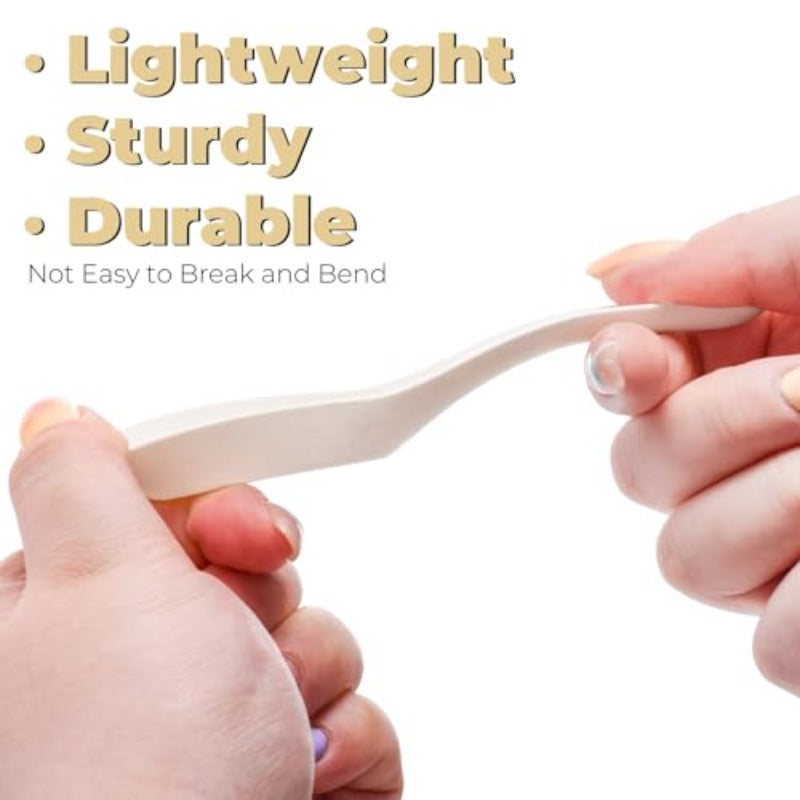 300 Pack Disposable Asian Soup Spoon | Small Plastic Spoons Bulk 4.6\